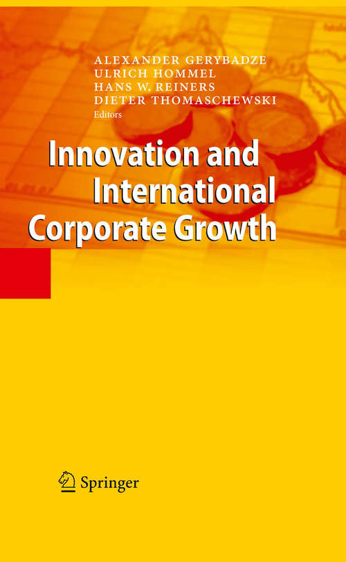 Book cover of Innovation and International Corporate Growth