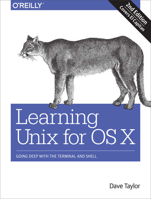 Book cover of Learning Unix for OS X
