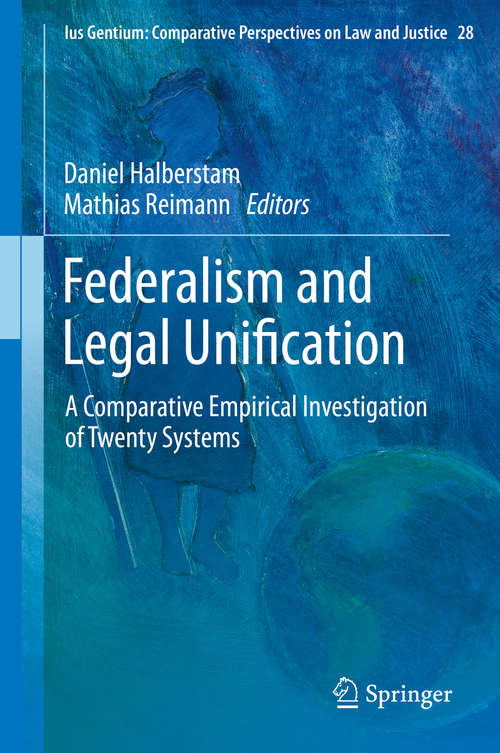 Book cover of Federalism and Legal Unification