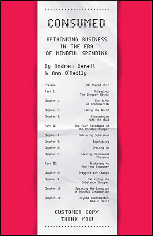 Book cover of Consumed: Rethinking Business in the Era of Mindful Spending