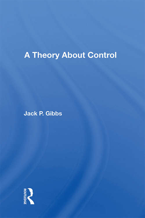 Book cover of A Theory About Control