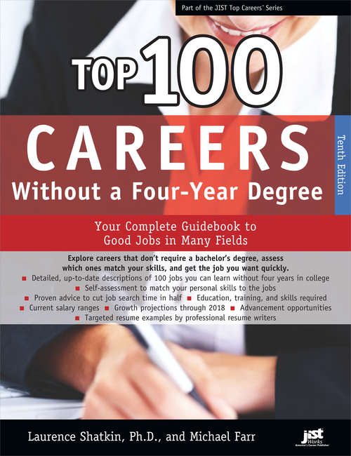 Book cover of Top 100 Careers Without a Four-Year Degree (Top Careers)