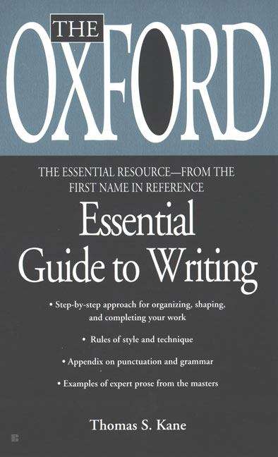 Book cover of The Oxford Essential Guide to Writing