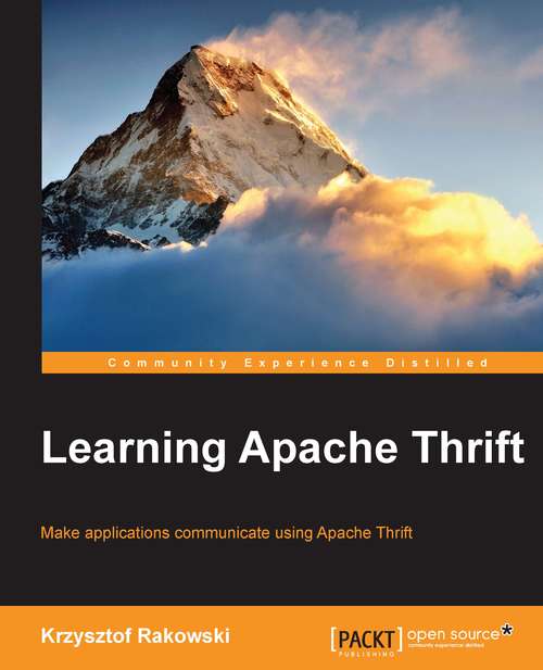 Book cover of Learning Apache Thrift