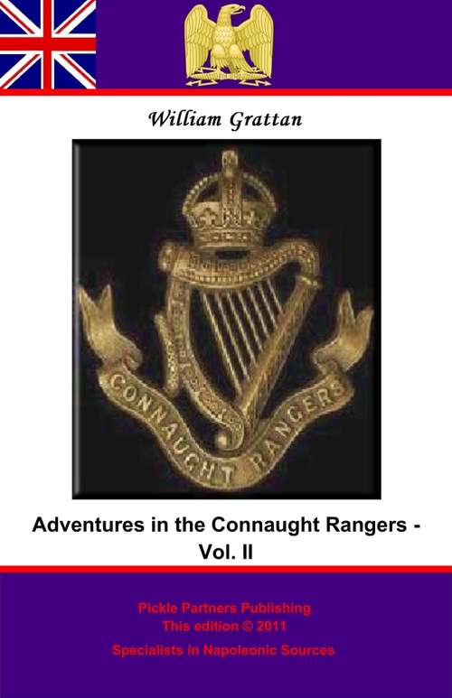 Book cover of Adventures in the Connaught Rangers. Vol. II