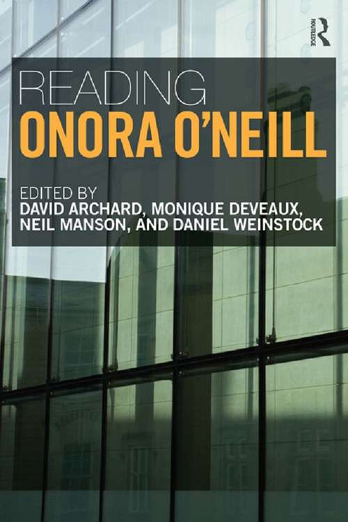 Reading Onora O'Neill