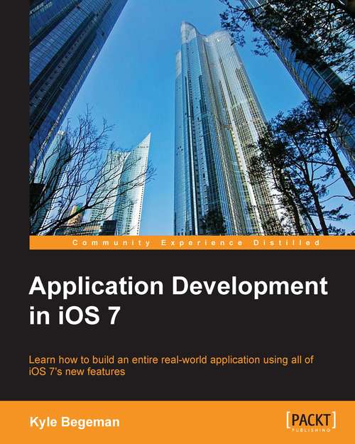 Book cover of Application Development in iOS 7