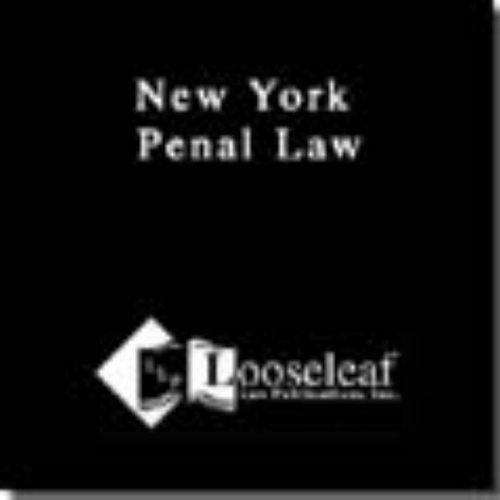 Book cover of Penal Law of the State of New York