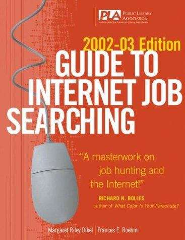 Book cover of Guide to Internet Job Searching: 2002-03 Edition