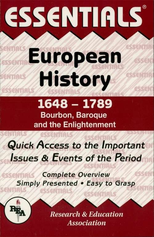 Book cover of European History: 1648 to 1789 Essentials