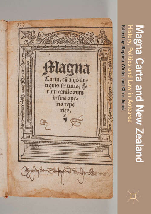Book cover of Magna Carta and New Zealand