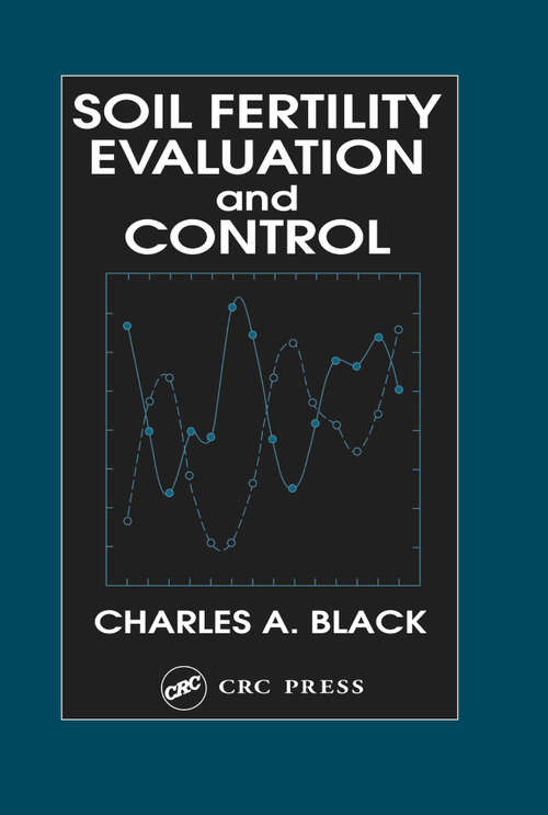 Book cover of Soil Fertility Evaluation and Control (1)