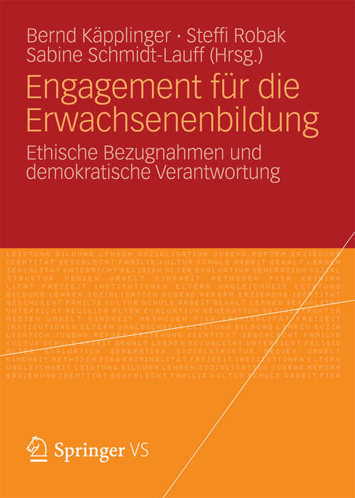 Book cover of Engagement für die Erwachsenenbildung