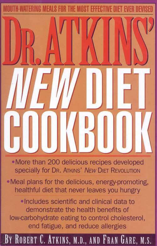 Book cover of Dr. Atkins' New Diet Cookbook
