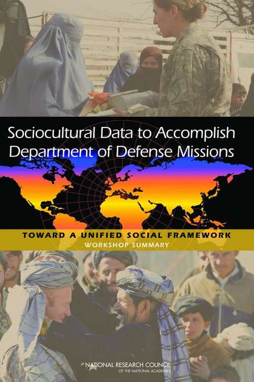 Book cover of Sociocultural Data to Accomplish Department of Defense Missions: Toward a Unified Social Framework