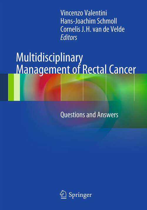 Book cover of Multidisciplinary Management of Rectal Cancer