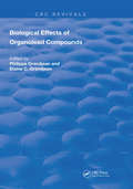 Biological Effects of Organolead Compounds (Routledge Revivals)
