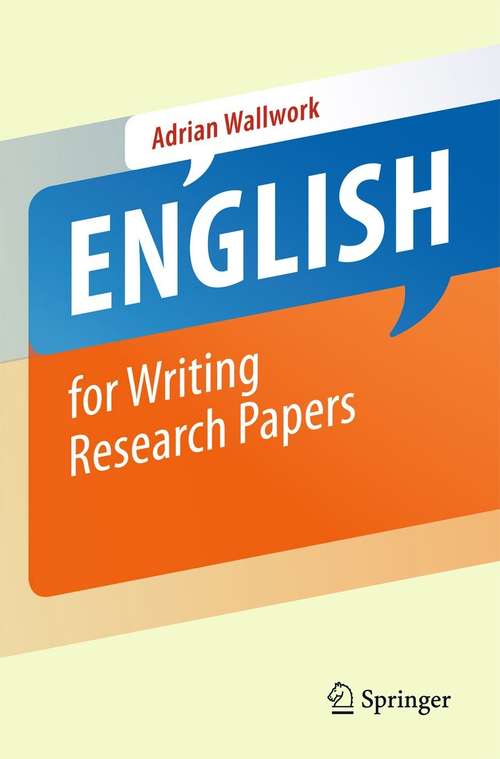 Book cover of English for Writing Research Papers