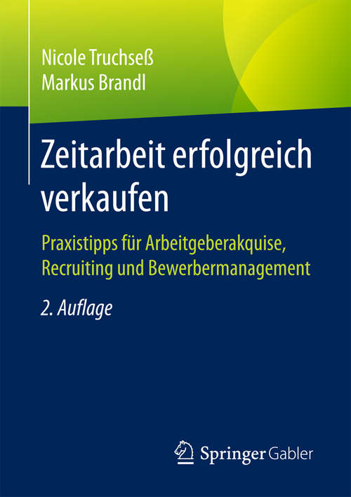 Book cover of Zeitarbeit erfolgreich verkaufen
