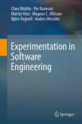 Experimentation in Software Engineering