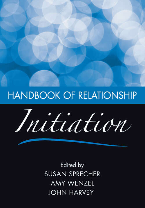 Book cover of Handbook of Relationship Initiation