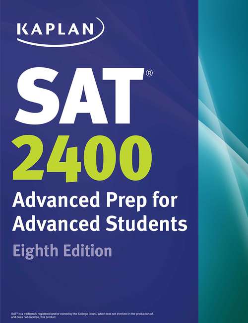 Book cover of Kaplan SAT 2400