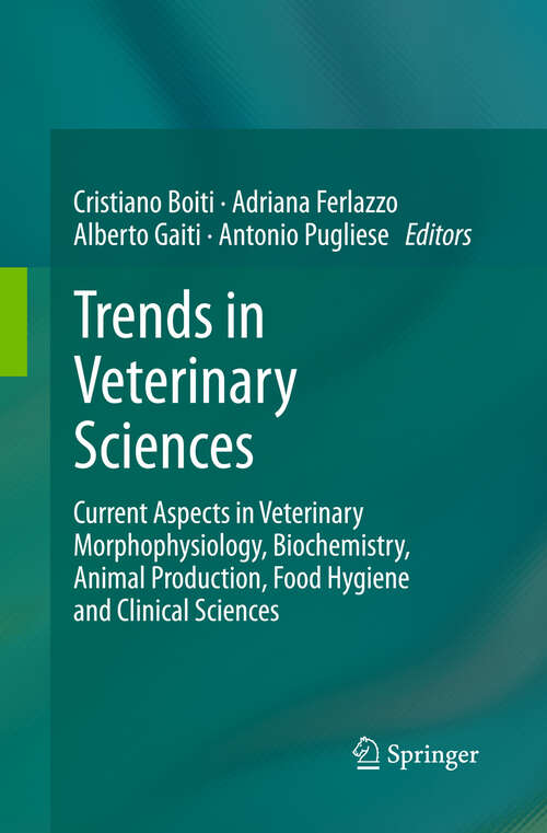 Book cover of Trends in Veterinary Sciences