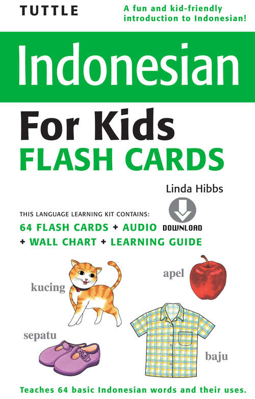 Book cover of Tuttle Indonesian for Kids Flash Cards
