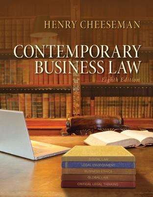 Book cover of Contemporary Business Law