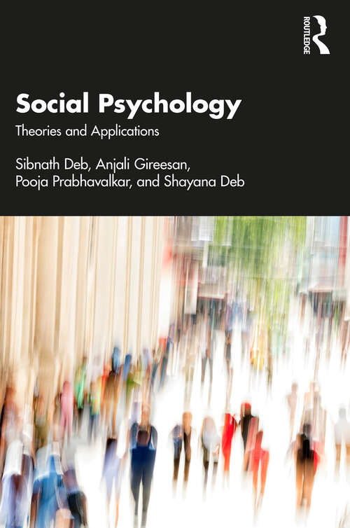 Book cover of Social Psychology: Theories and Applications