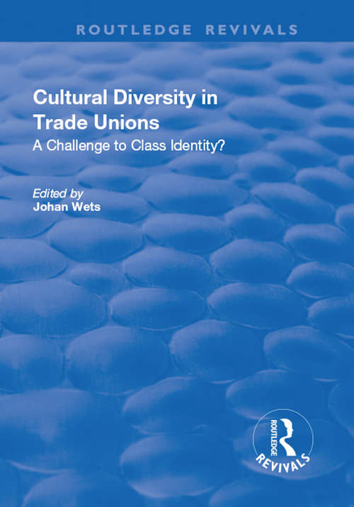 Cultural Diversity in Trade Unions: A Challenge to Class Identity?