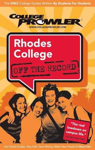 Book cover of Rhodes College (College Prowler)