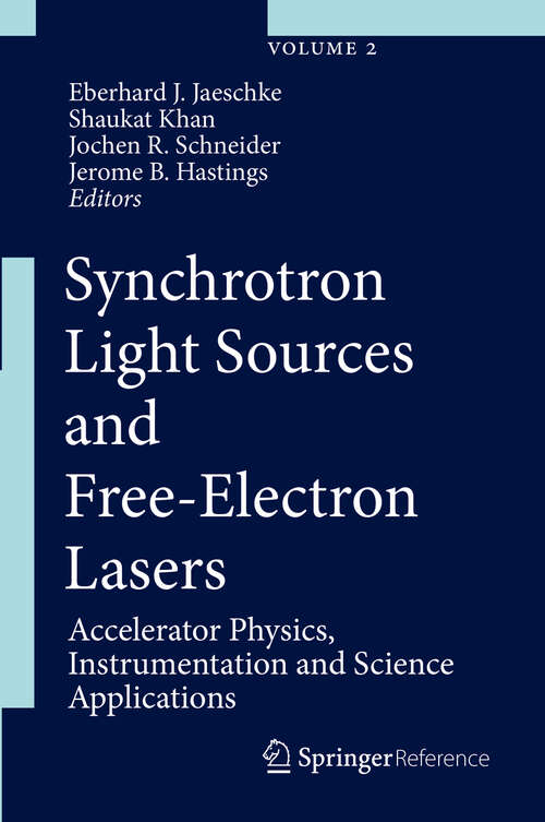 Book cover of Synchrotron Light Sources and Free-Electron Lasers