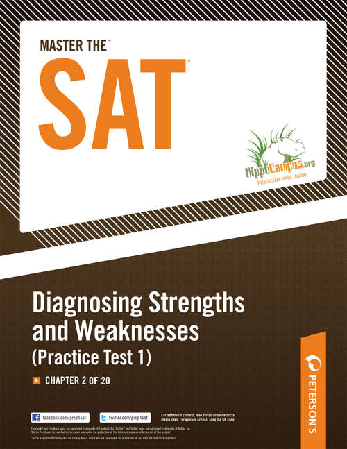 Book cover of Master the SAT: Chapter 2 of 20