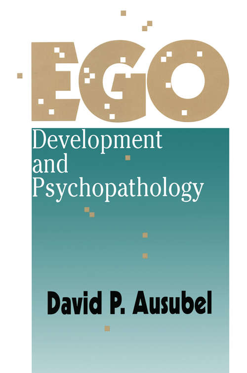 Book cover of Ego Development and Psychopathology
