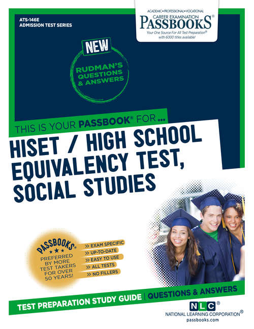 Book cover of HiSET / High School Equivalency Test, Social Studies: Passbooks Study Guide (Admission Test Series)