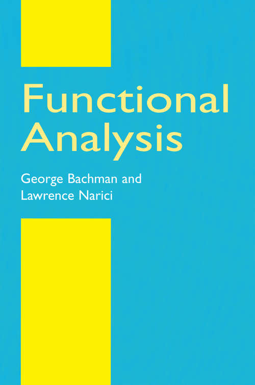 Book cover of Functional Analysis