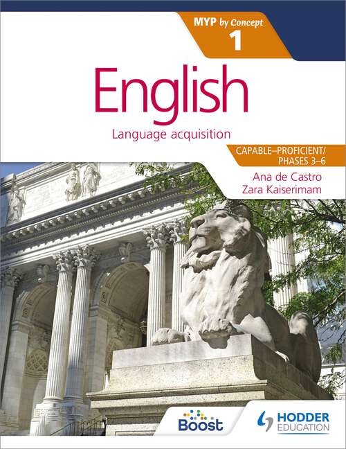 Book cover of English for the IB MYP 1