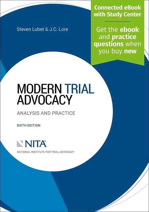 Book cover of Modern Trial Advocacy: Analysis And Practice (6) (Nita Ser.)