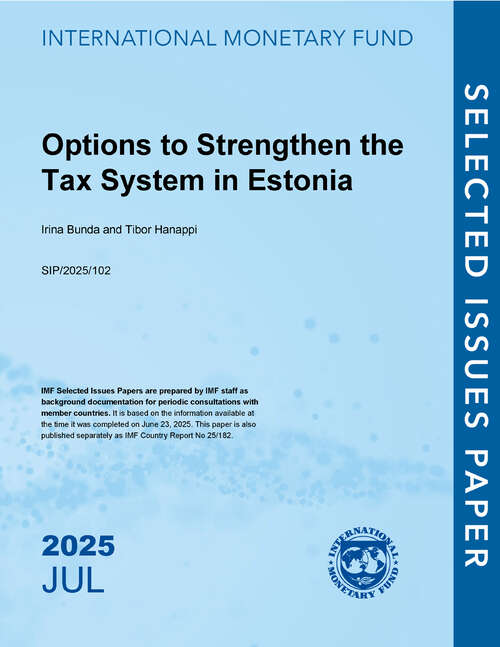 Book cover of Options to Strengthen the Tax System in Estonia: Republic of Estonia