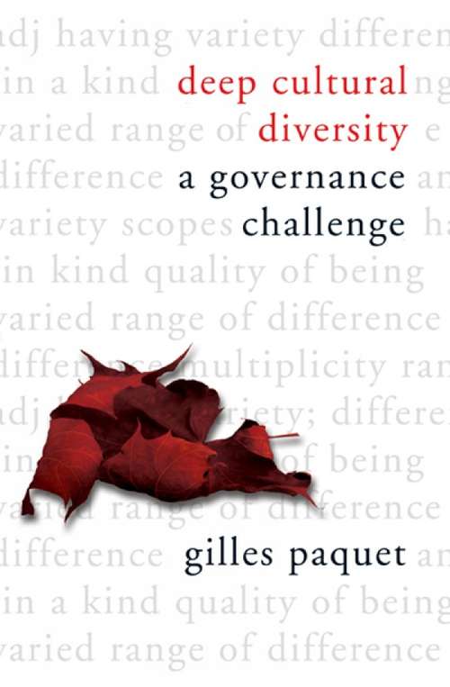 Book cover of Deep Cultural Diversity: A Governance Challenge (Governance Series)