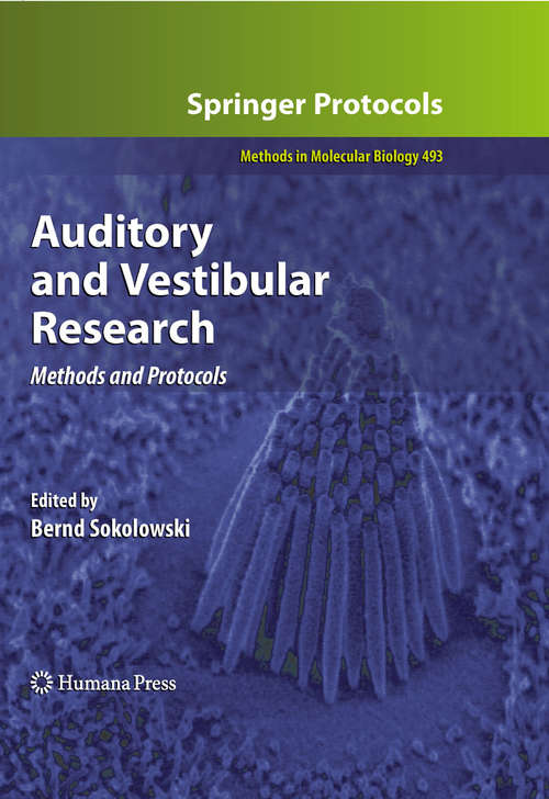 Book cover of Auditory and Vestibular Research