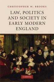 Book cover of Law, Politics and Society in Early Modern England