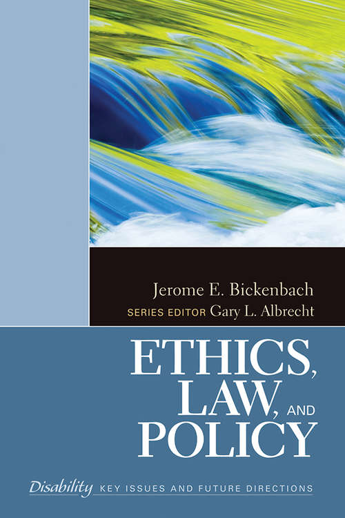 Book cover of Ethics, Law, and Policy