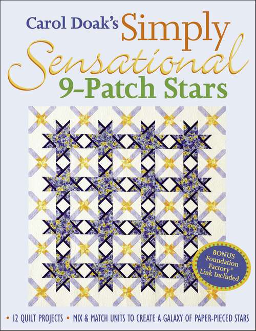 Book cover of Carol Doak's Simply Sensational 9-Patch Stars