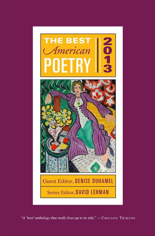 The Best American Poetry 2013