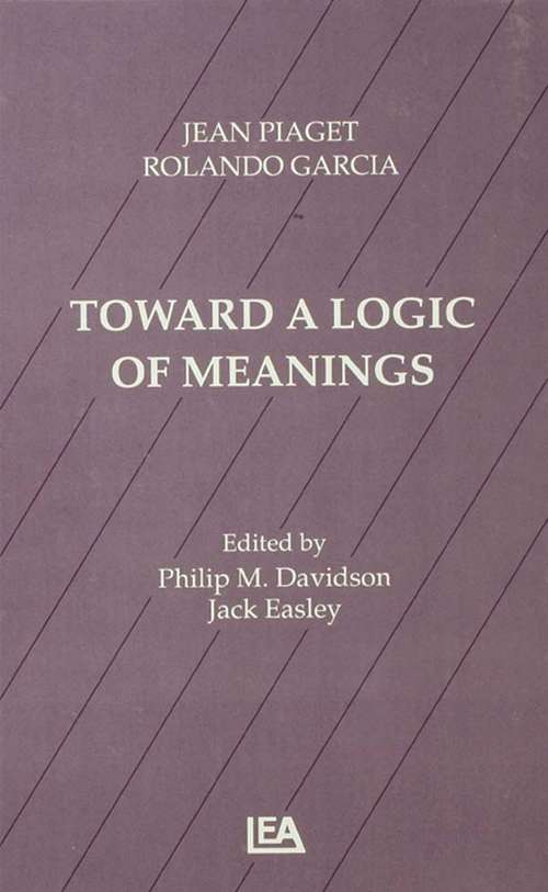 Book cover of Toward A Logic of Meanings