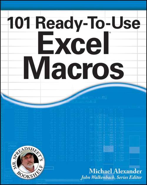 Book cover of 101 Ready-to-Use Excel Macros