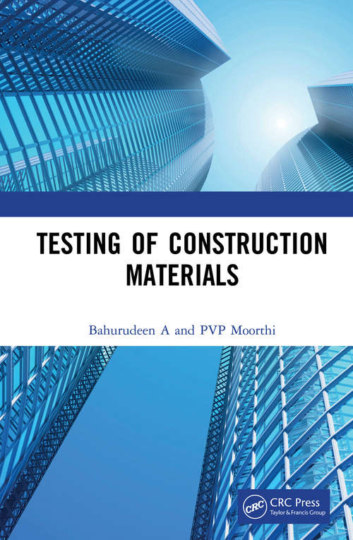 Book cover of Testing of Construction Materials