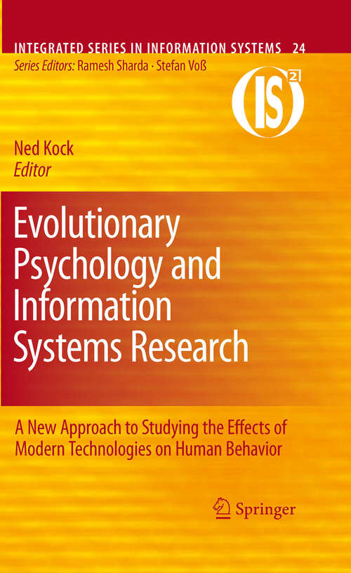 Book cover of Evolutionary Psychology and Information Systems Research